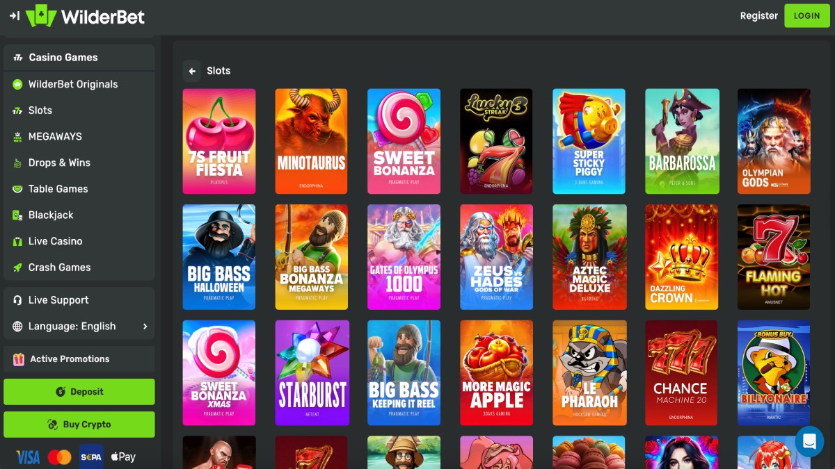 Wilderbet Casino Games Collection