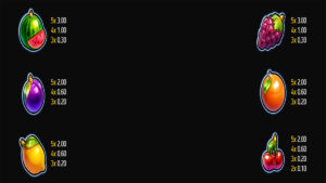 Fortune Five Xmas Double Paytable