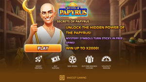 Secrets of Papyrus Homescreen