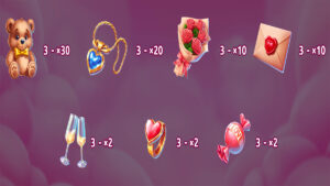Valentine Storm Paytable