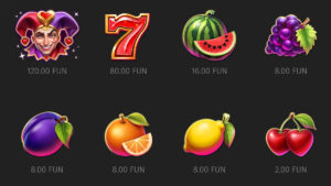 Joker X Love Paytable