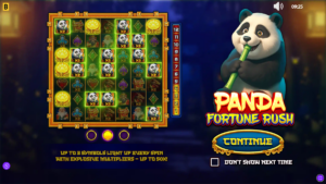 Panda Fortune Rush Homescreen