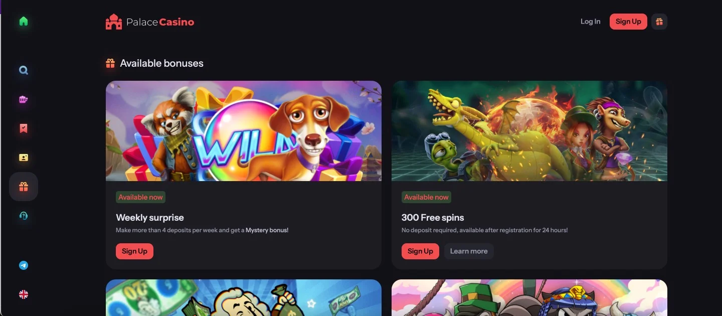 PalaceCasino Promo