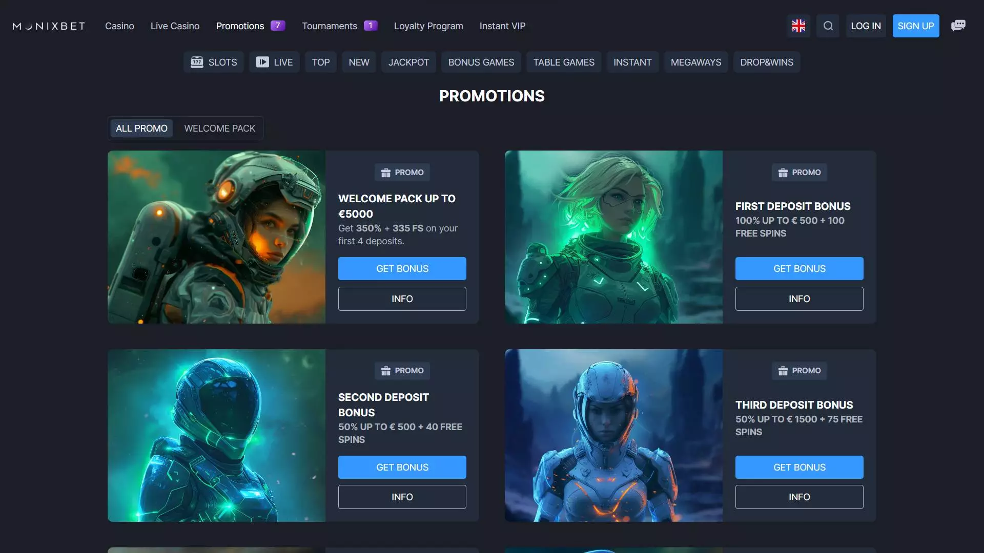 Monixbet Casino Promotions
