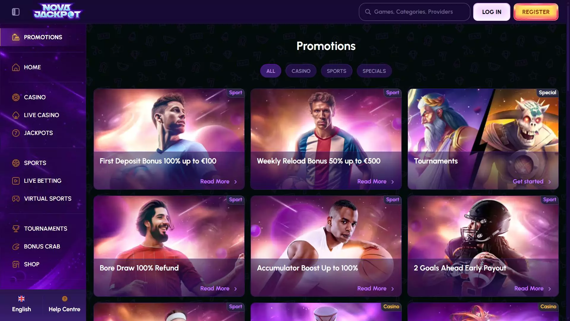 NovaJackpot Casino Promotions