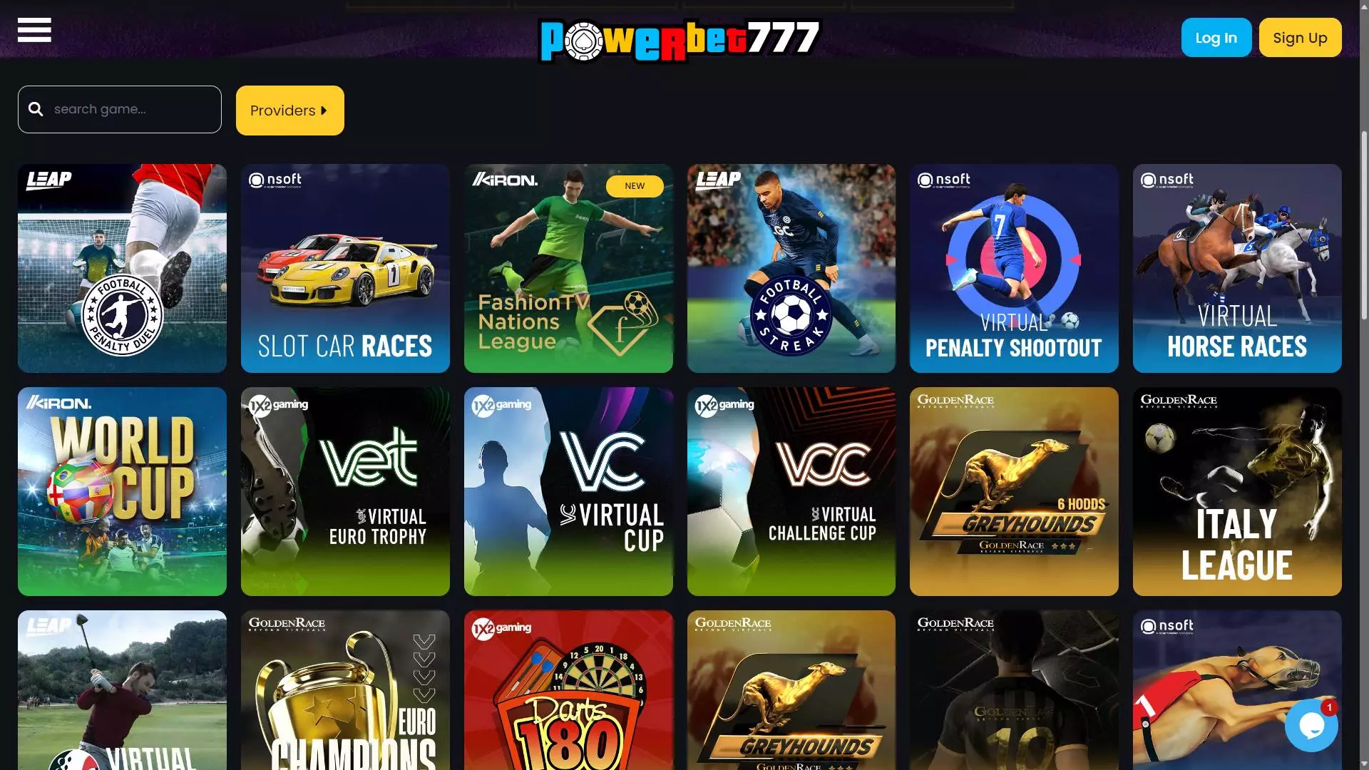Powerbet777 Casino Virtual Sports