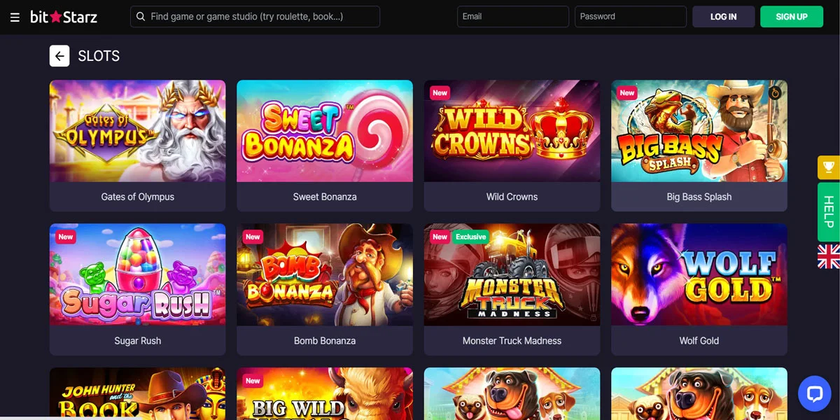 Bitstarz Casino Slots Section