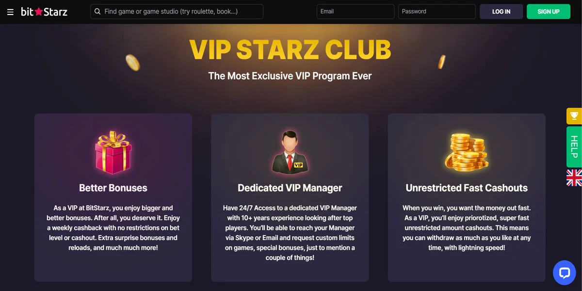Bitstarz Casino VIP Program