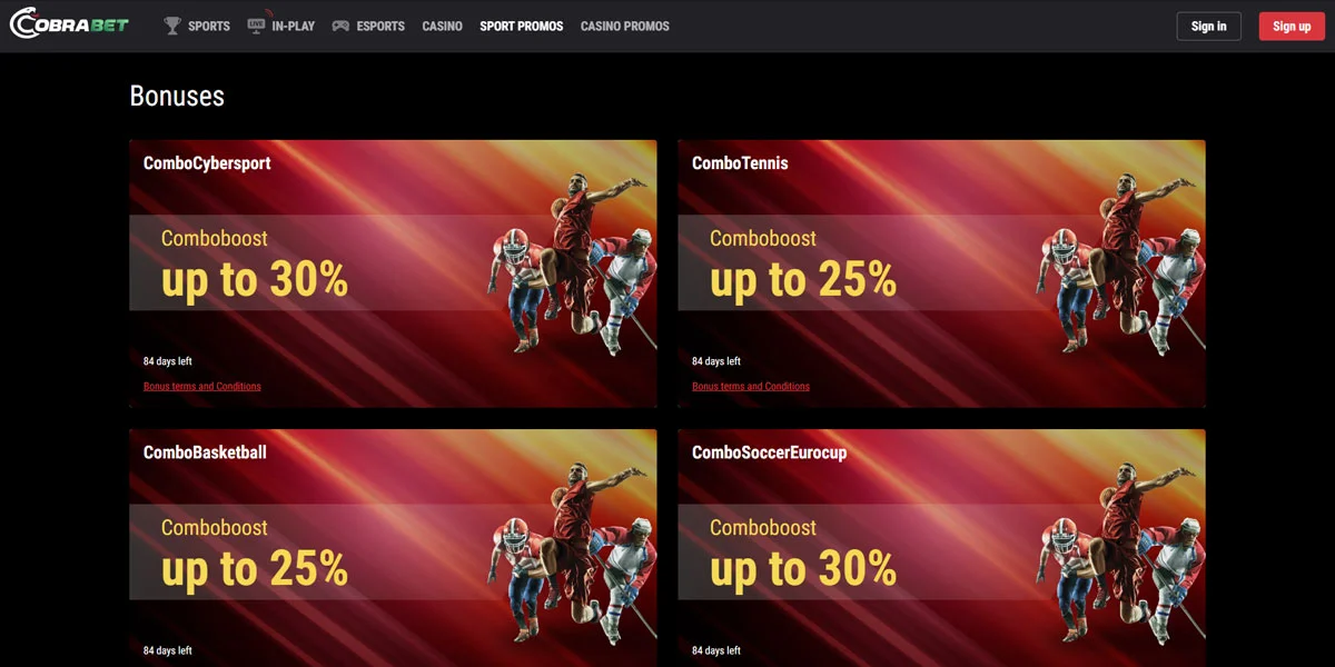 Cobra Casino Sports Promotions