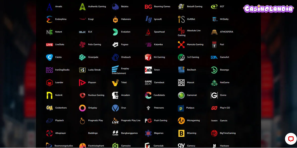 Oshi Casino Game Providers