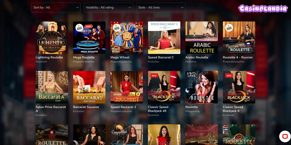 Oshi Casino Live Casino