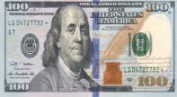 US Dollar 100 Bill