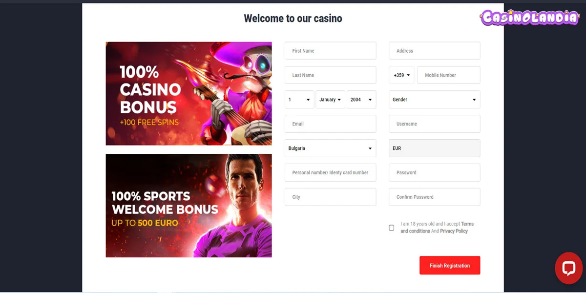 31Bet Casino Registration