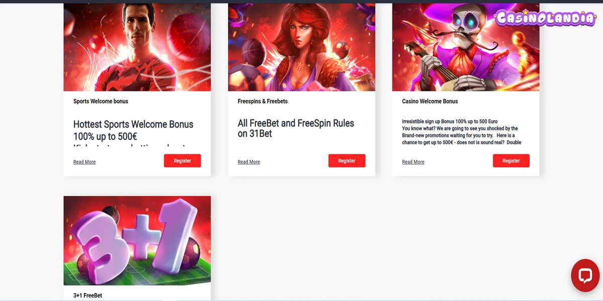 31Bet Casino Promotions