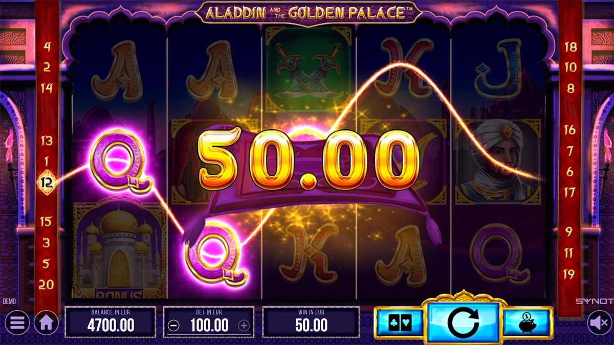 Aladdin and the Golden Palace Win