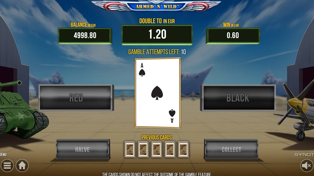 Armed 'N' Wild Gamble Round