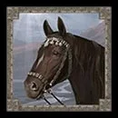 Mongol Treasures Symbol Black Horse