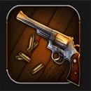 CanCan Saloon Symbol Gun