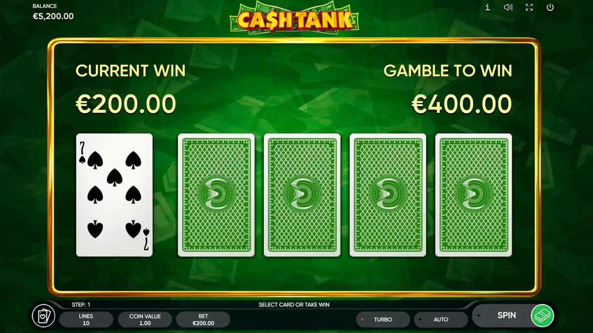 Cash Tank Gamble