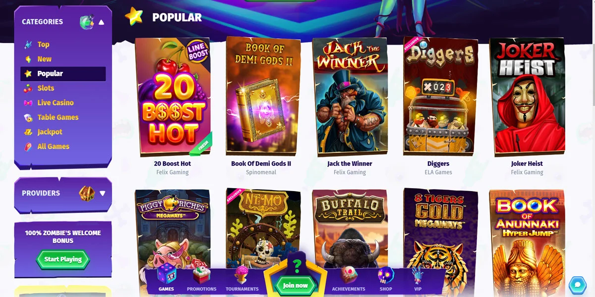 Casombie Casino Slots Games