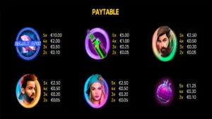 Diamond Vapor Paytable