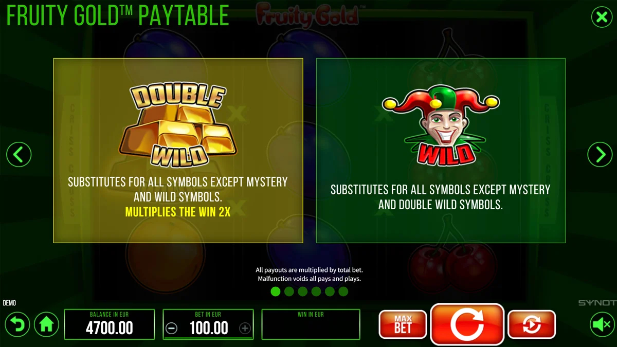 Fruity Gold Special Symbols