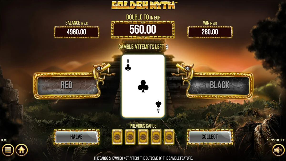 Golden Myth Gamble Round