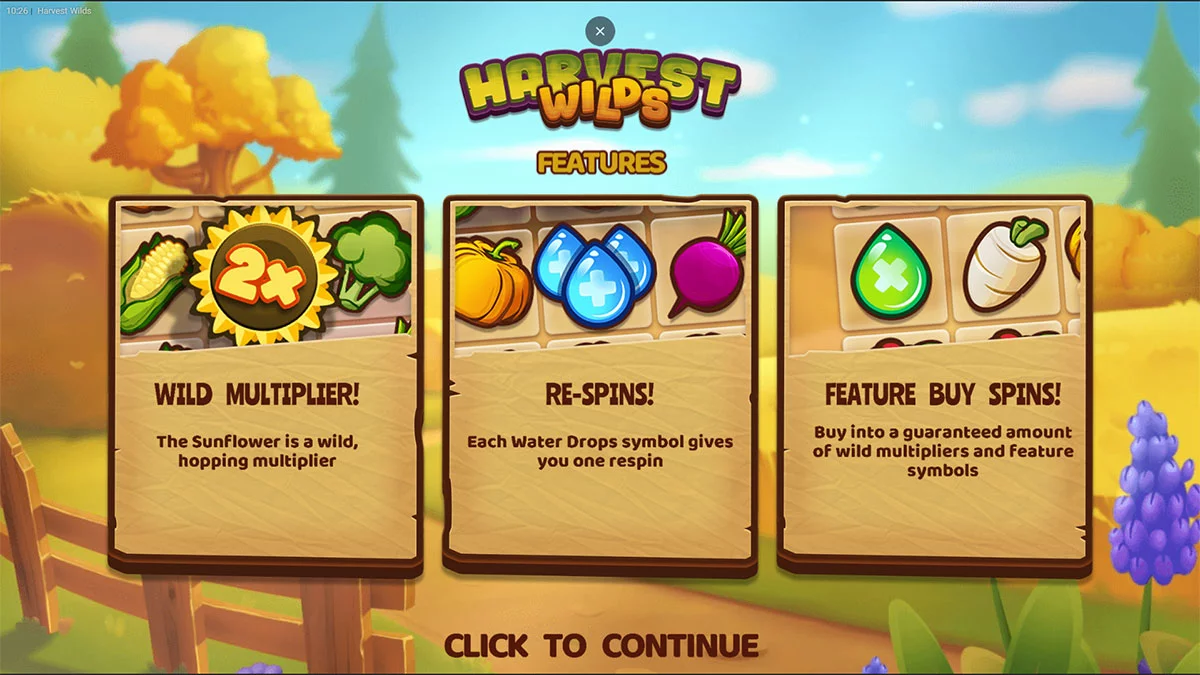 Harvest Wilds Homescreen