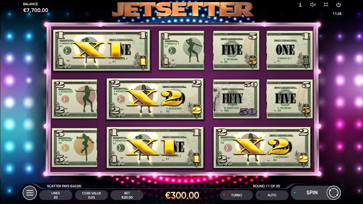 Jetsetter Bonus Round Multiplier