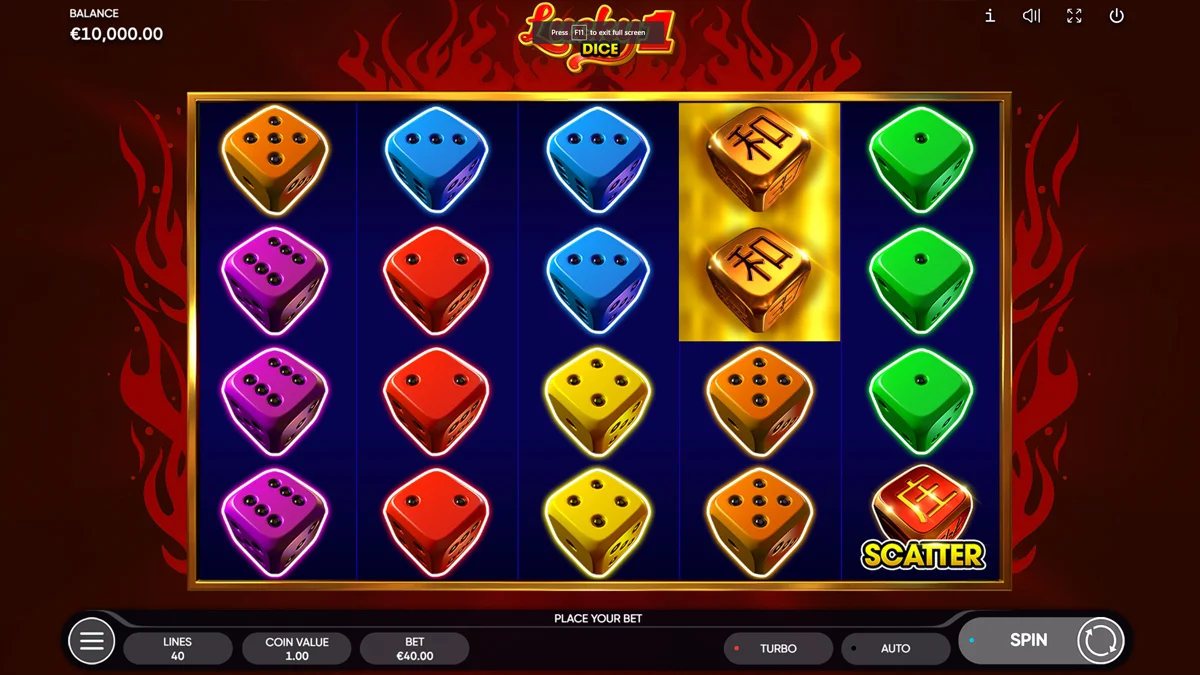 Lucky Dice 1 Base Play