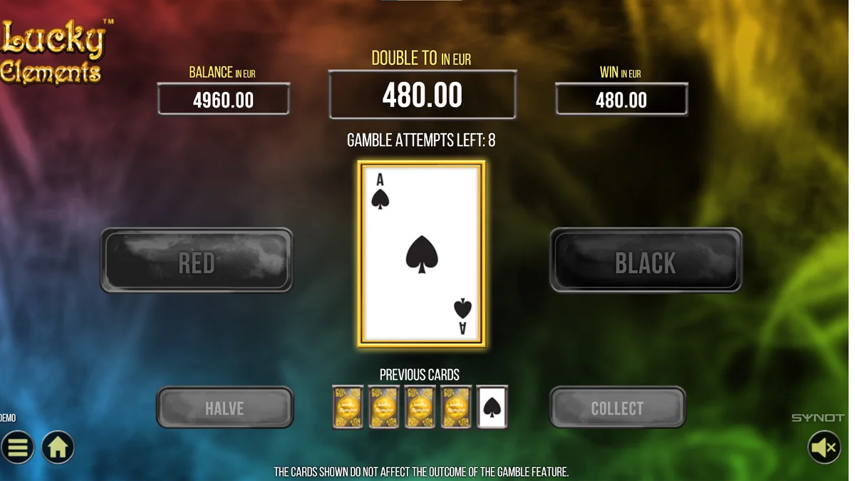 Lucky Elements Gamble Round