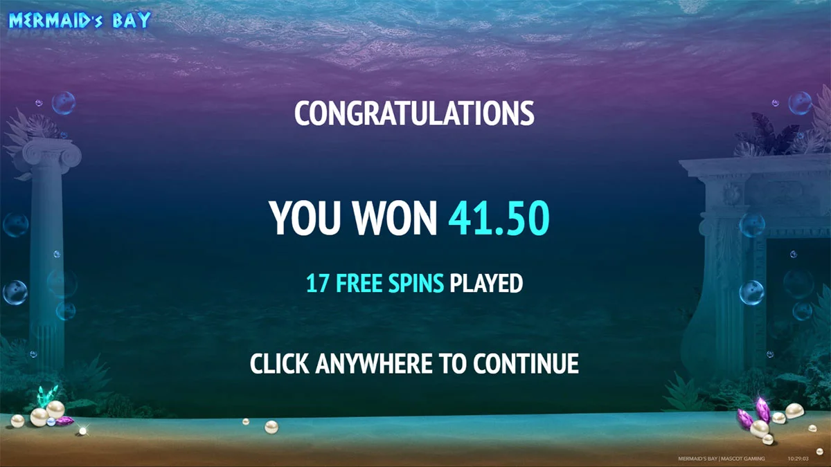 Mermaid's Bay Win