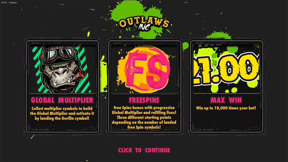 Outlaws Inc Homescreen