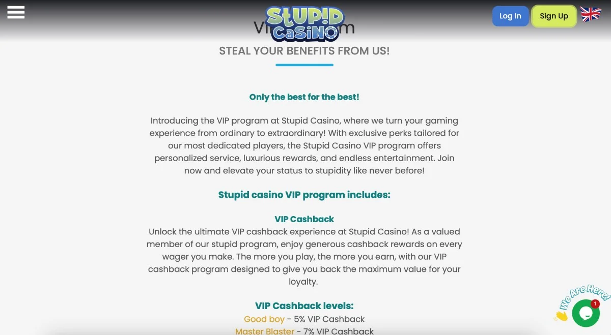 Stupid Casino VIP Club