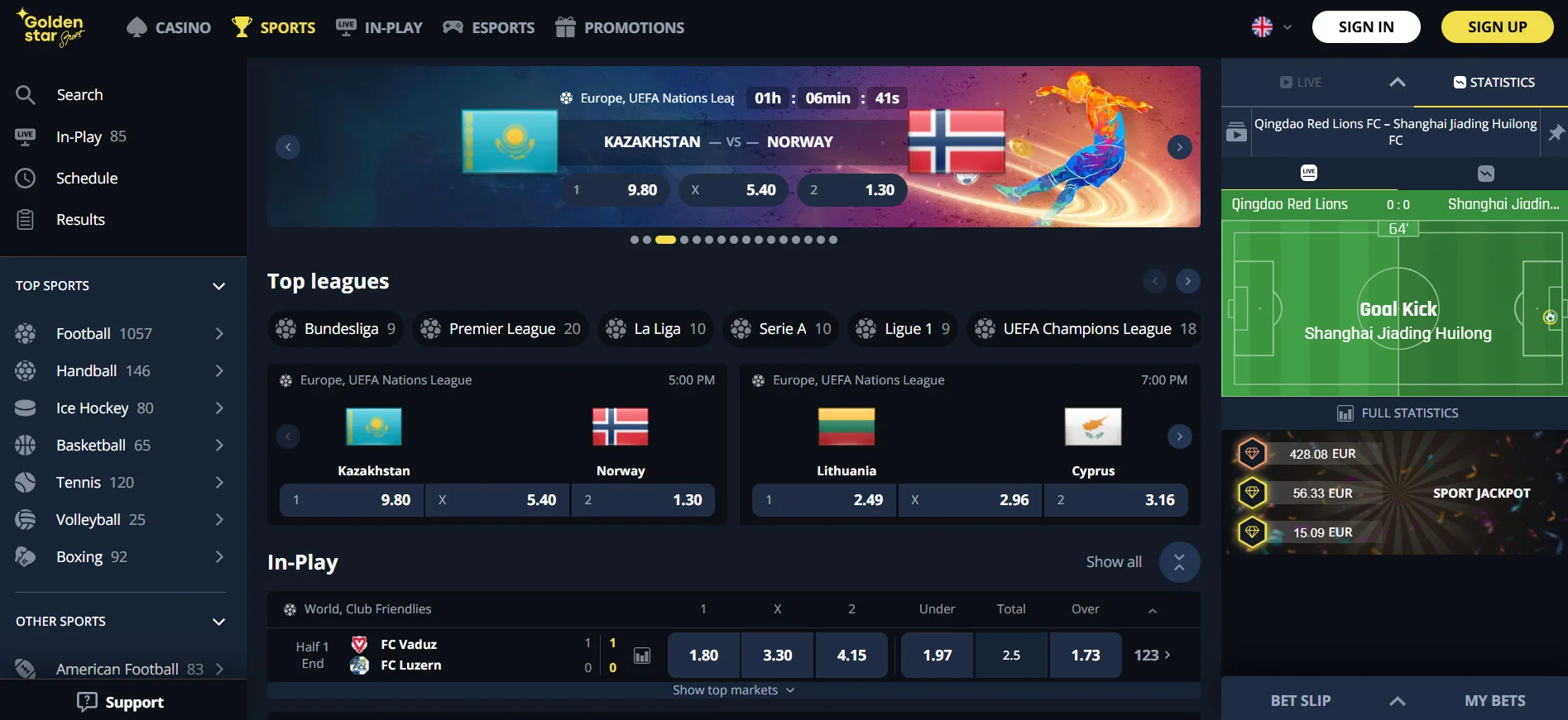Golden Star Casino Sportsbook