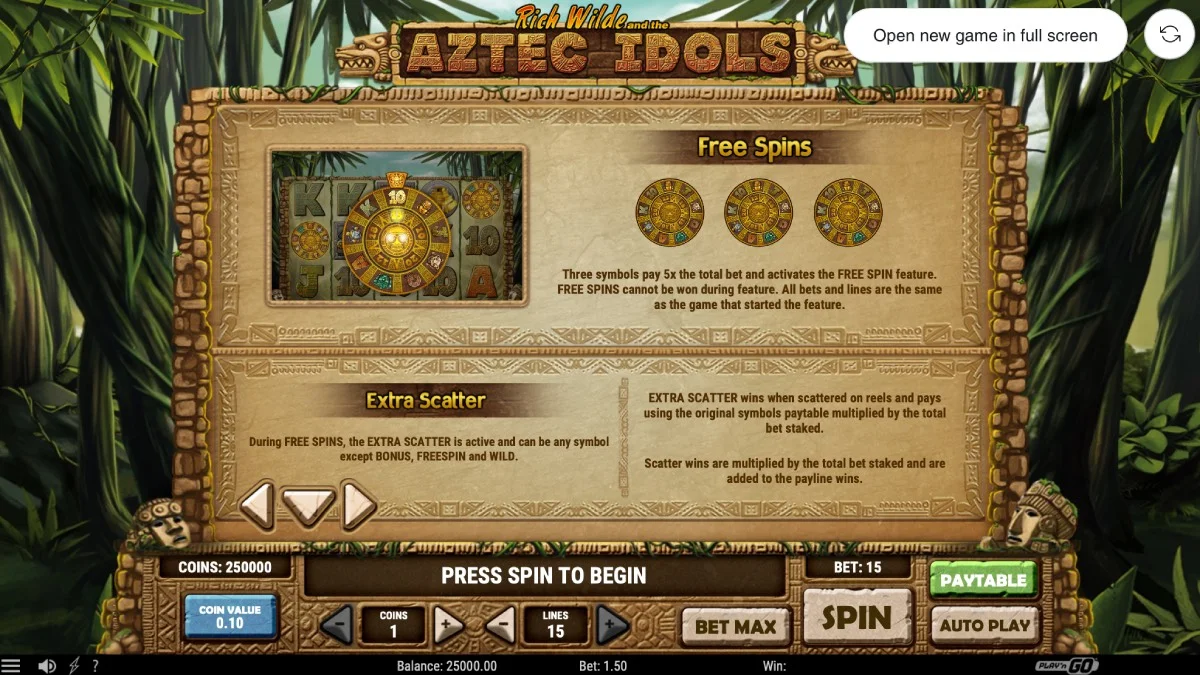 Aztec Idols Slot
