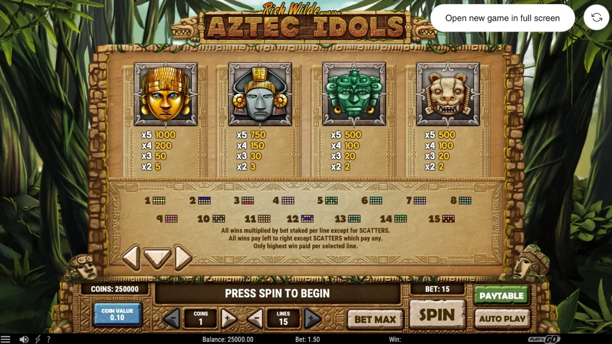 Aztec Idols Slot