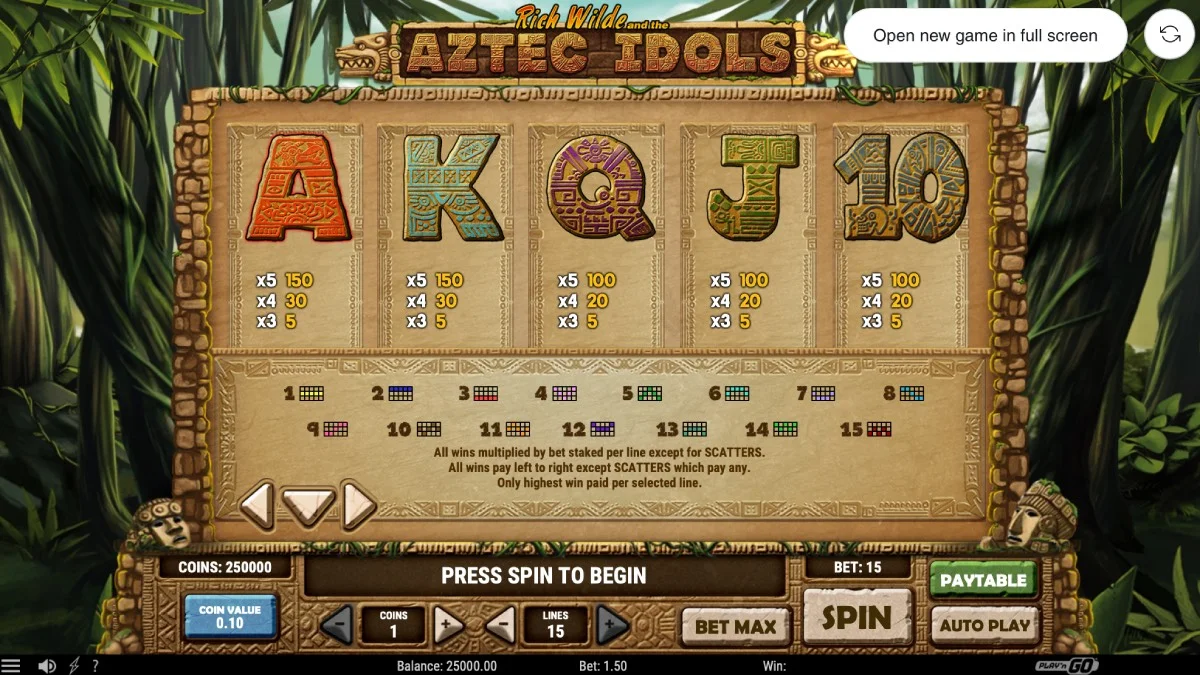 Aztec Idols Slot