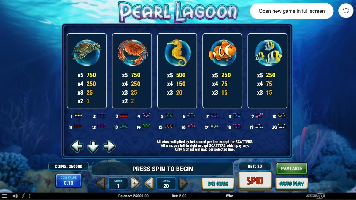 Pearl Lagoon Slot