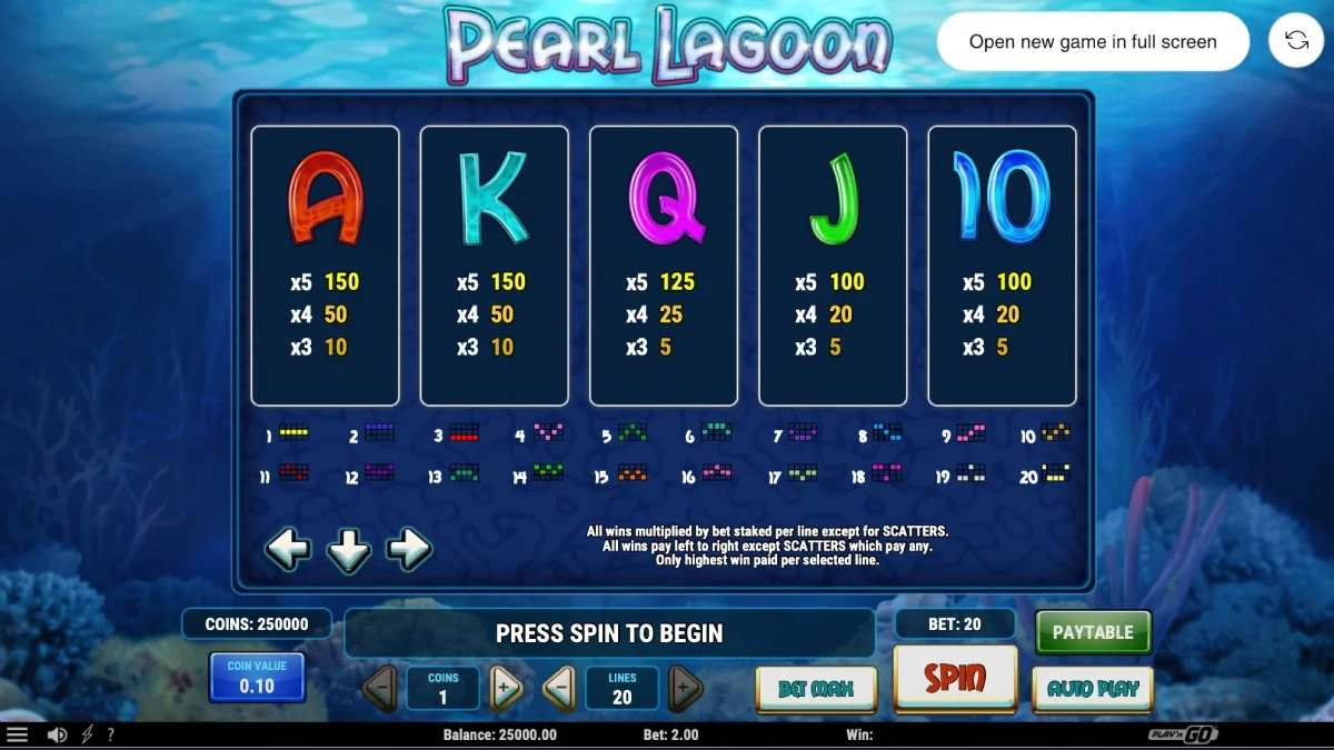 Pearl Lagoon Slot