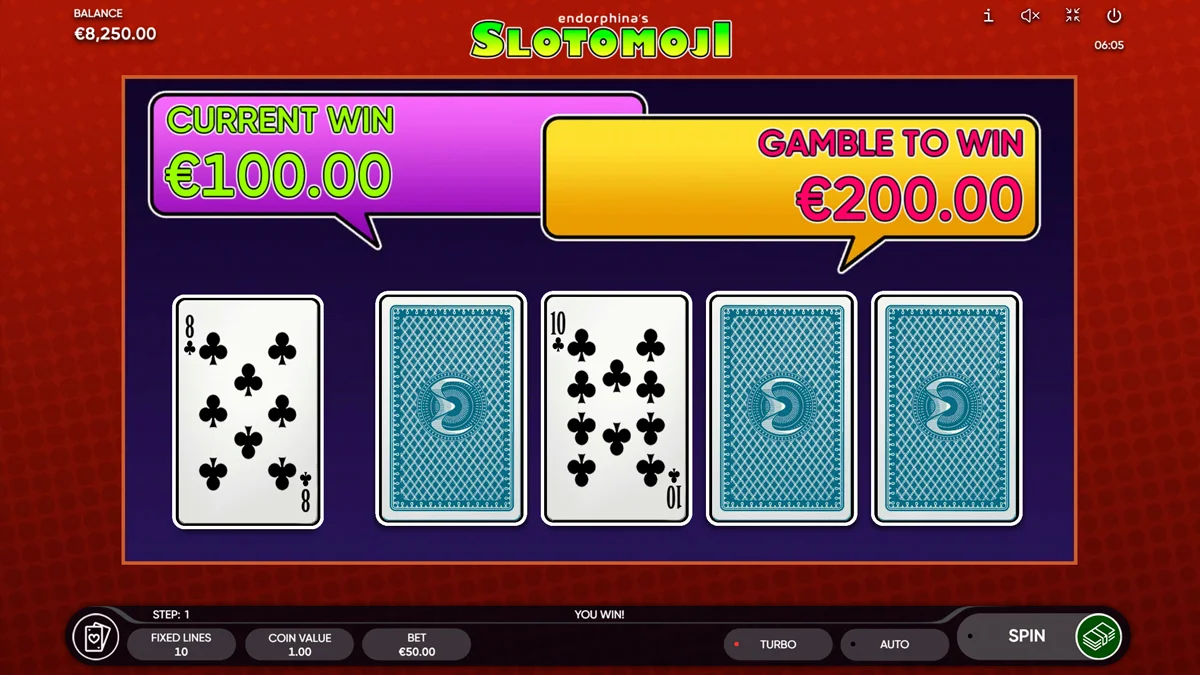 Slotomoji Gamble Round
