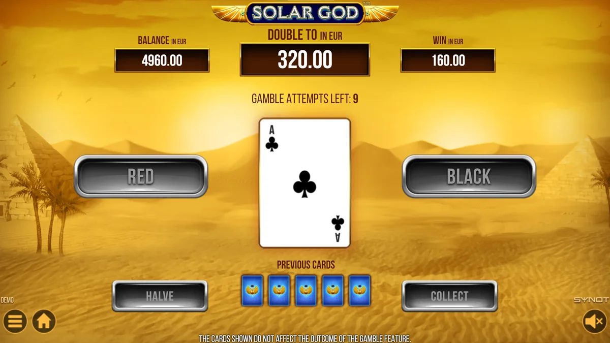 Solar God Gamble Round