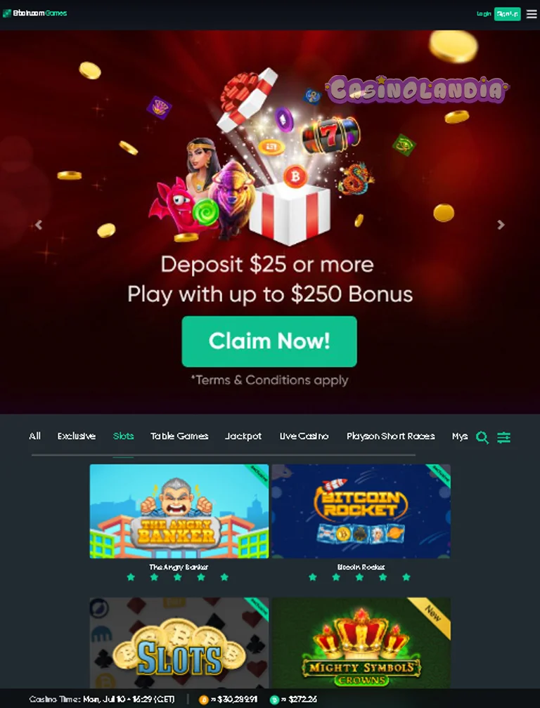 Tablet View Vertical BitcoinGames