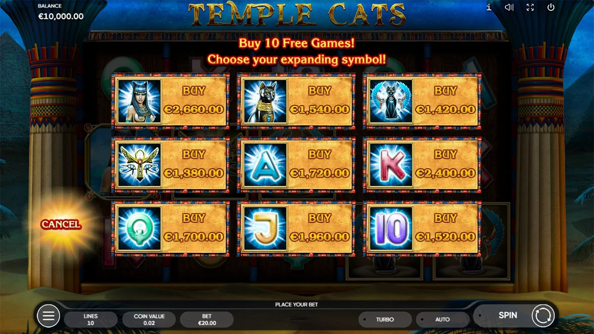 Temple Cats Bonus Buy