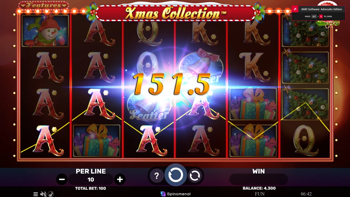 Xmas Collection 10 Lines Win