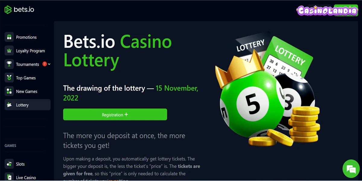 Bets.io Casino Lottery
