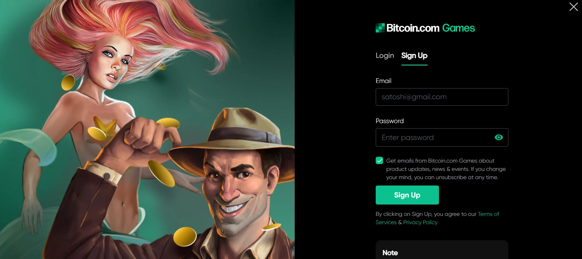 Bitcoin Games Casino Registration