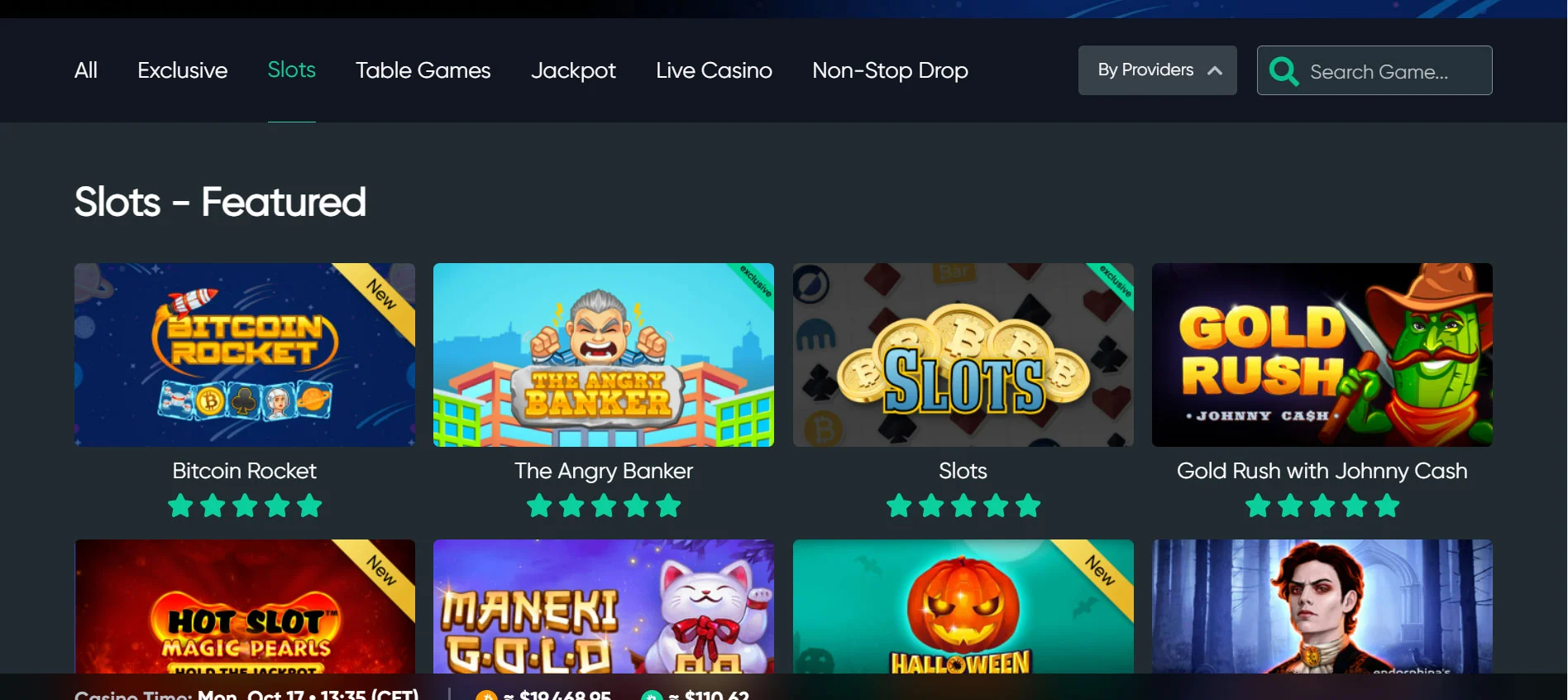 Bitcoin Games Casino Slots