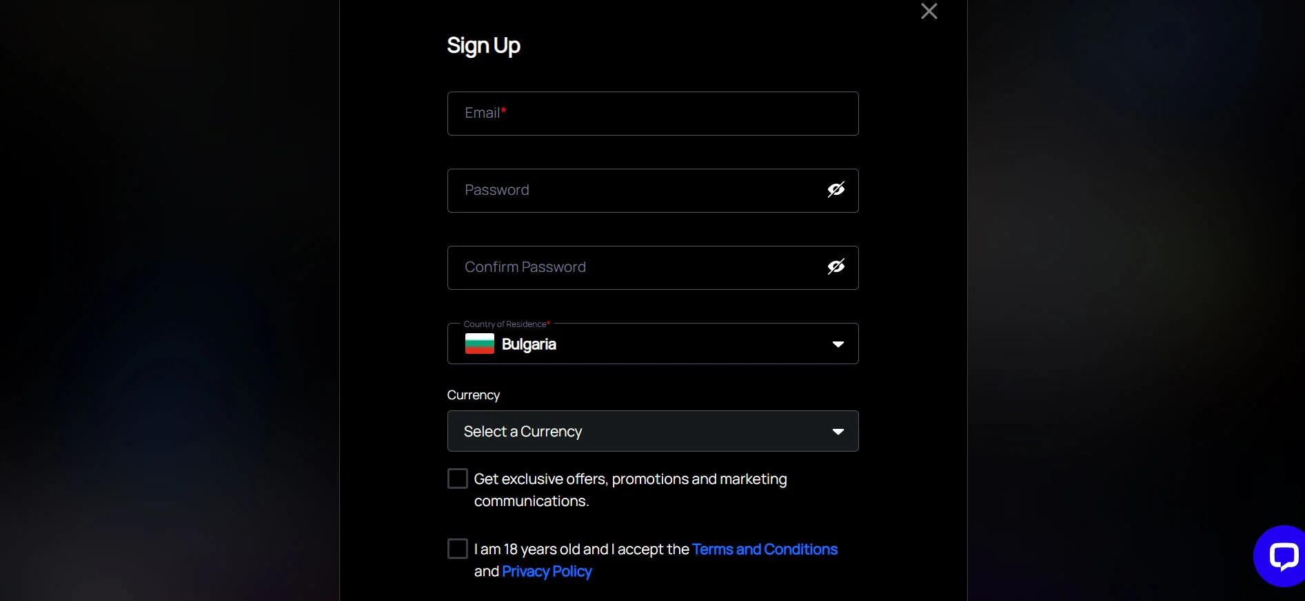 BitSpin Casino Registration