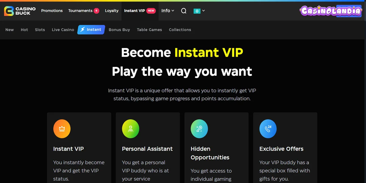 CasinoBuck VIP System